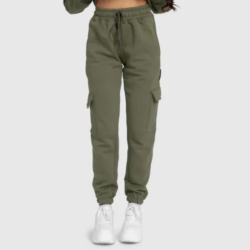 Dámské tepláky Iron Aesthetics Cargo, zelené