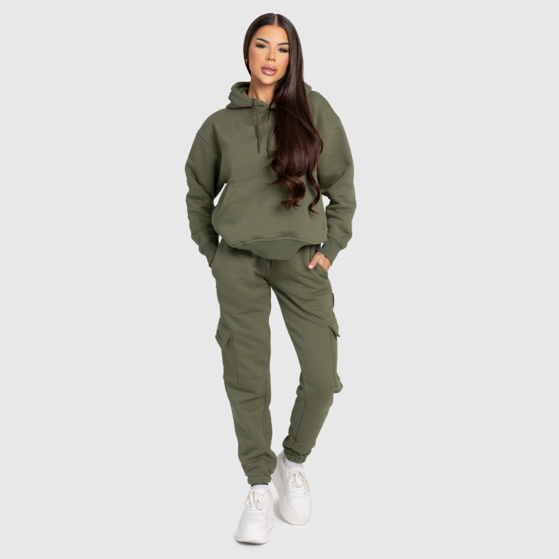 Dámská oversized souprava Iron Aesthetics Cargo, zelená