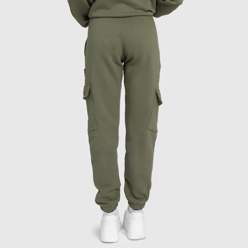 Dámská oversized souprava Iron Aesthetics Cargo, zelená-23