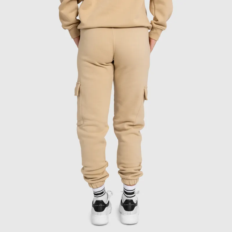 Dámská oversized souprava Iron Aesthetics Cargo, béžová-22