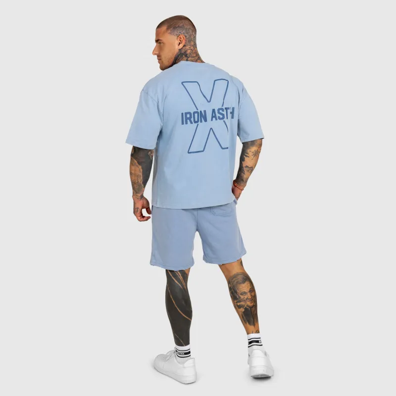 Pánská souprava Iron Aesthetics X Washed, modrá-1