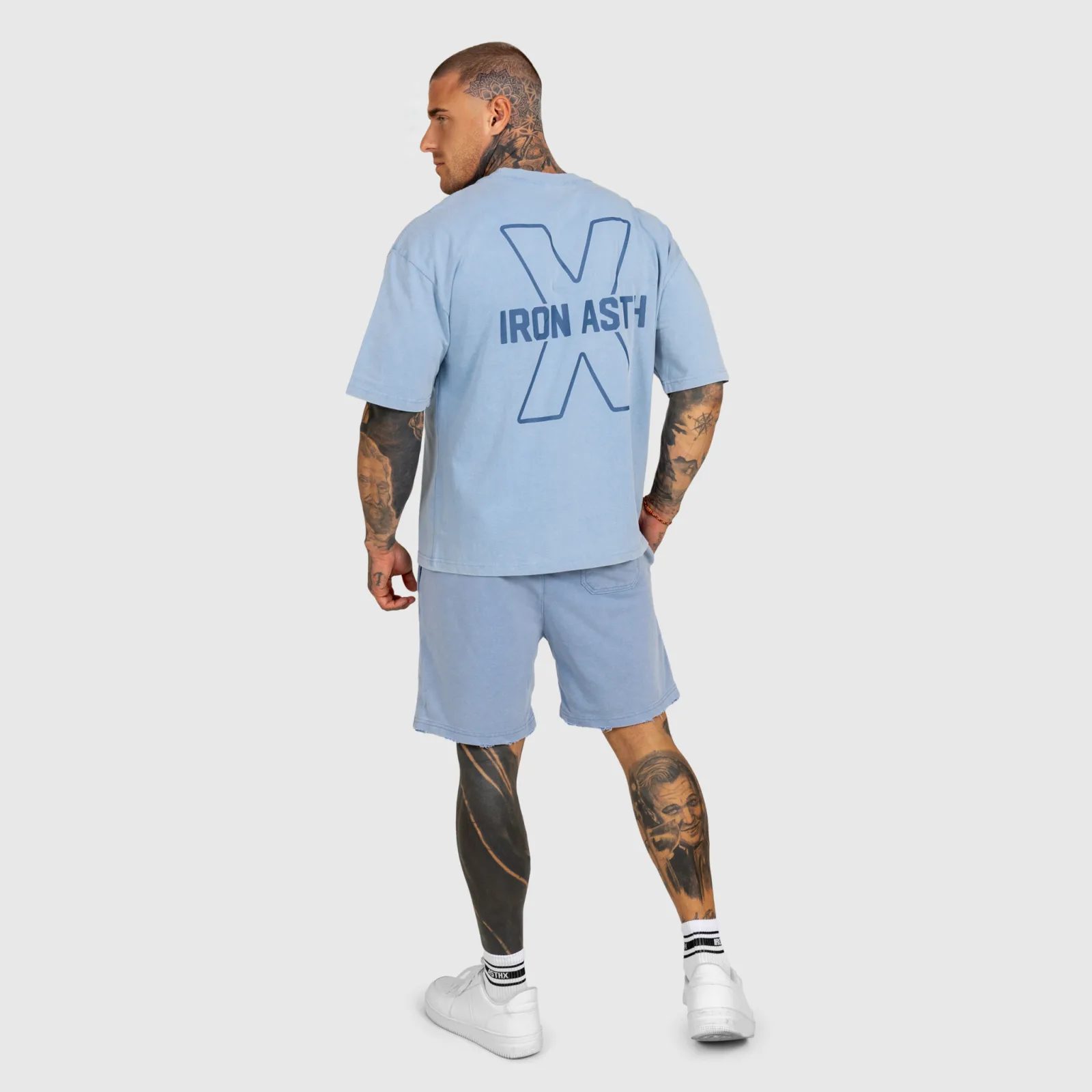 Pánská souprava Iron Aesthetics X Washed, modrá-1