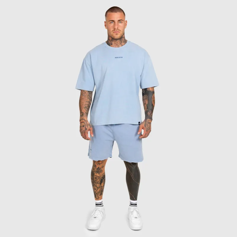 Pánská souprava Iron Aesthetics X Washed, modrá-5