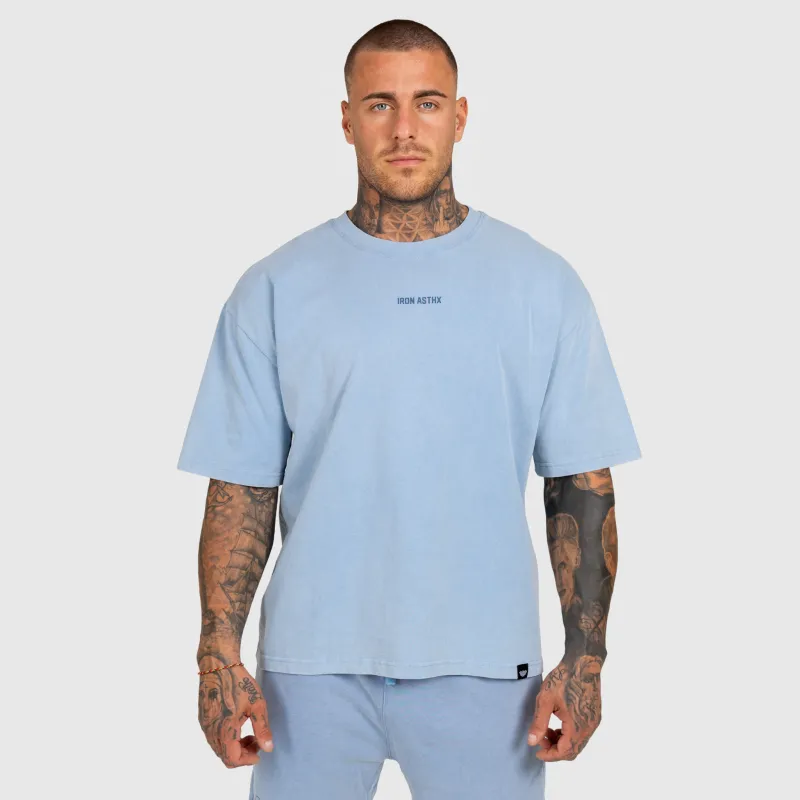 Pánská souprava Iron Aesthetics X Washed, modrá-6