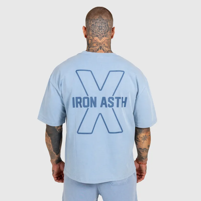 Pánská souprava Iron Aesthetics X Washed, modrá-7