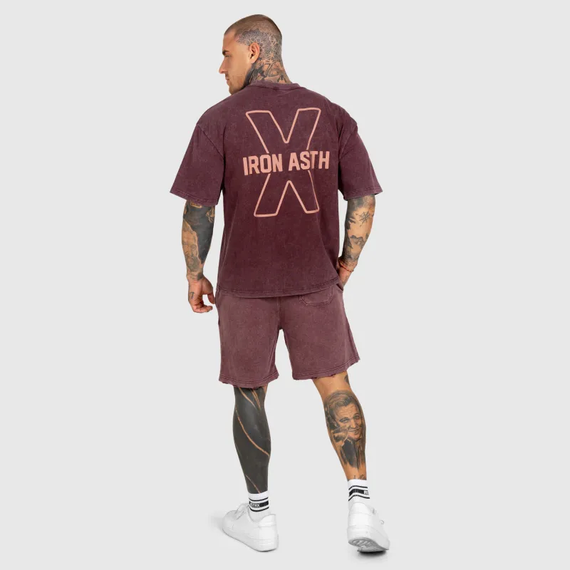 Pánská souprava Iron Aesthetics X Washed, burgundy-1