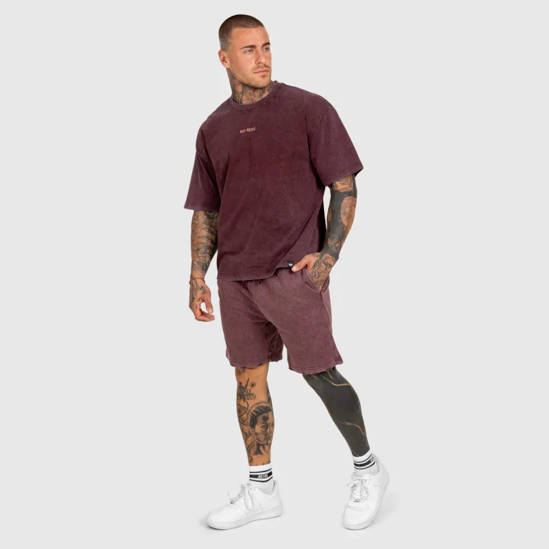 Pánská souprava Iron Aesthetics X Washed, burgundy-4