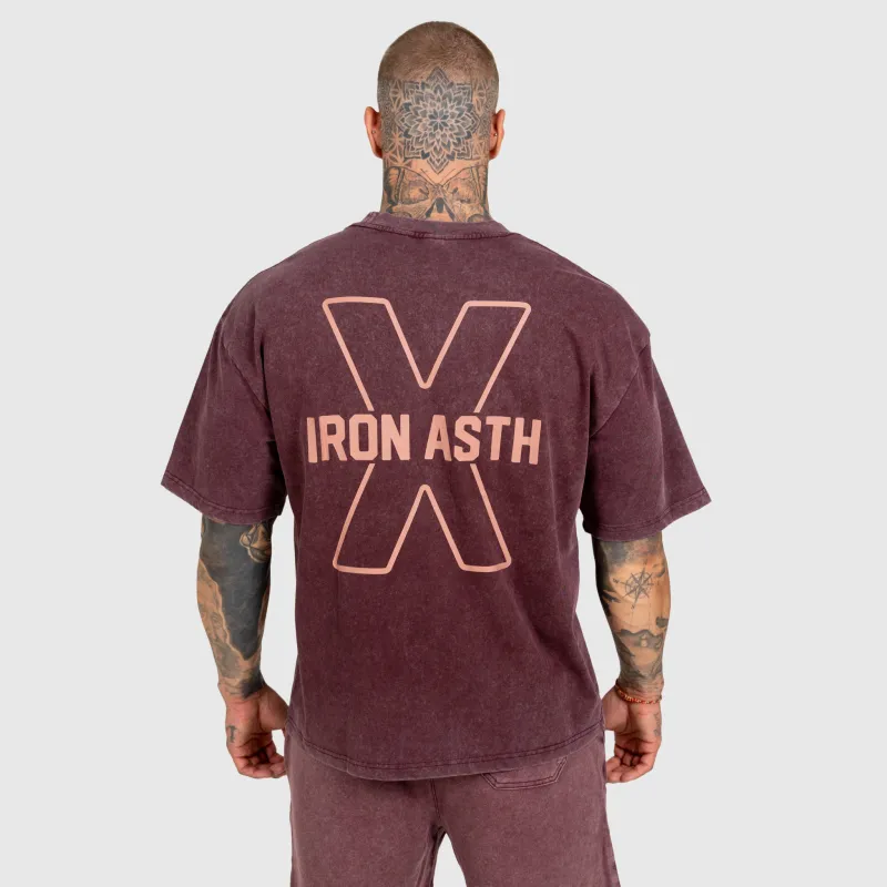 Pánská souprava Iron Aesthetics X Washed, burgundy-8