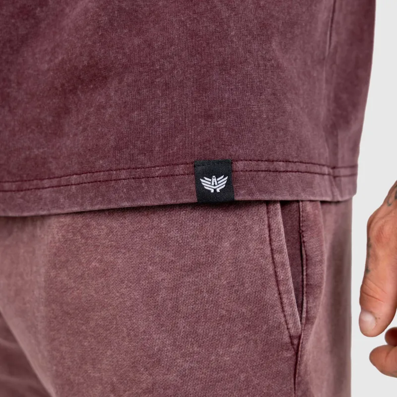 Pánská souprava Iron Aesthetics X Washed, burgundy-9