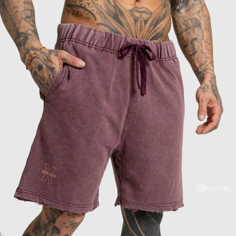 Pánská souprava Iron Aesthetics X Washed, burgundy-15