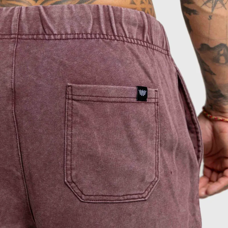 Pánská souprava Iron Aesthetics X Washed, burgundy-17