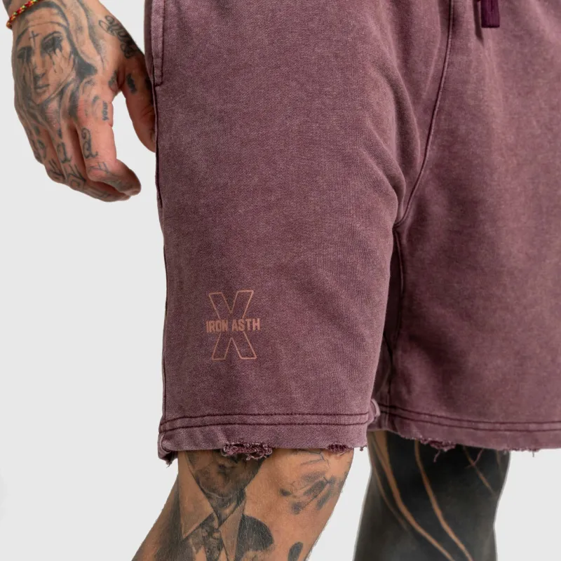 Pánská souprava Iron Aesthetics X Washed, burgundy-18