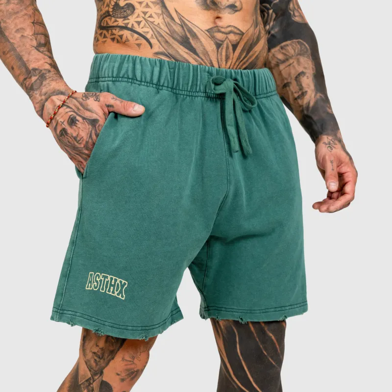 Pánské kraťasy Iron Aesthetics ASTHX, washed green-2