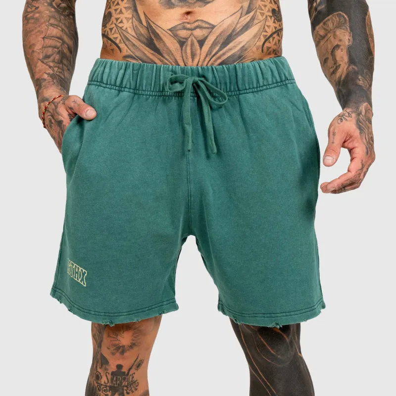 Pánské kraťasy Iron Aesthetics ASTHX, washed green-3