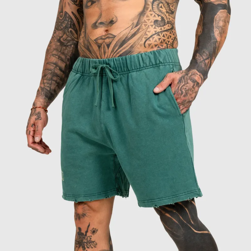 Pánské kraťasy Iron Aesthetics ASTHX, washed green-5