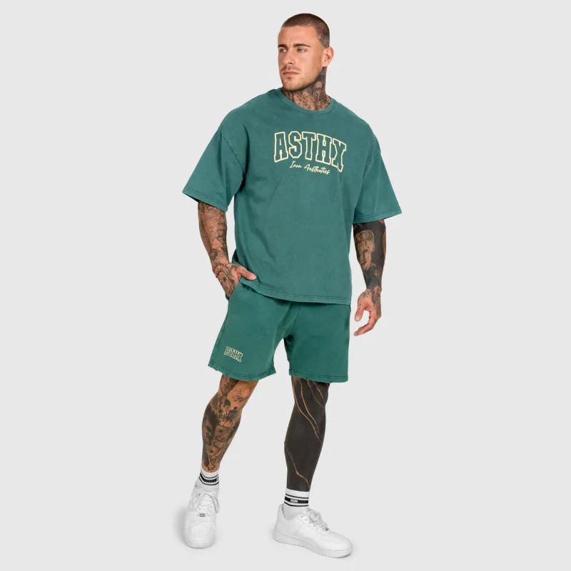 Pánské kraťasy Iron Aesthetics ASTHX, washed green-11
