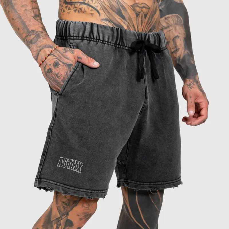 Pánské kraťasy Iron Aesthetics ASTHX, washed black-2