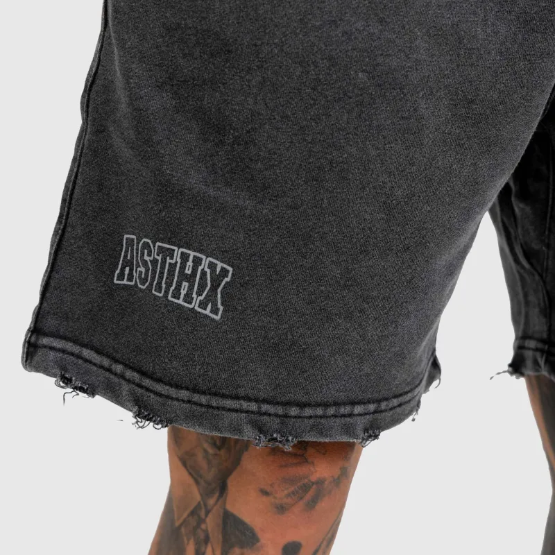 Pánské kraťasy Iron Aesthetics ASTHX, washed black-12
