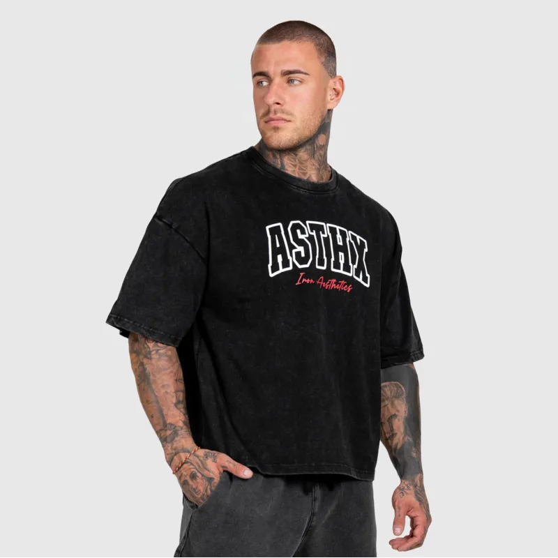 Pánská souprava Iron Aesthetics ASTHX, washed black-5