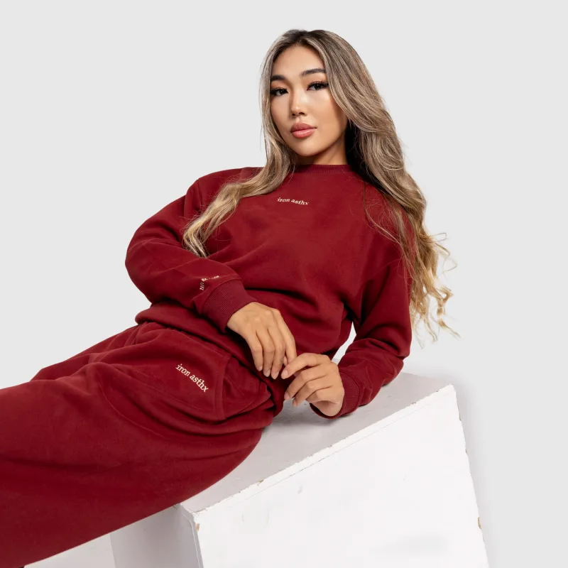 Dámská mikina Iron Aesthetics Lift & Glow, brick red-8