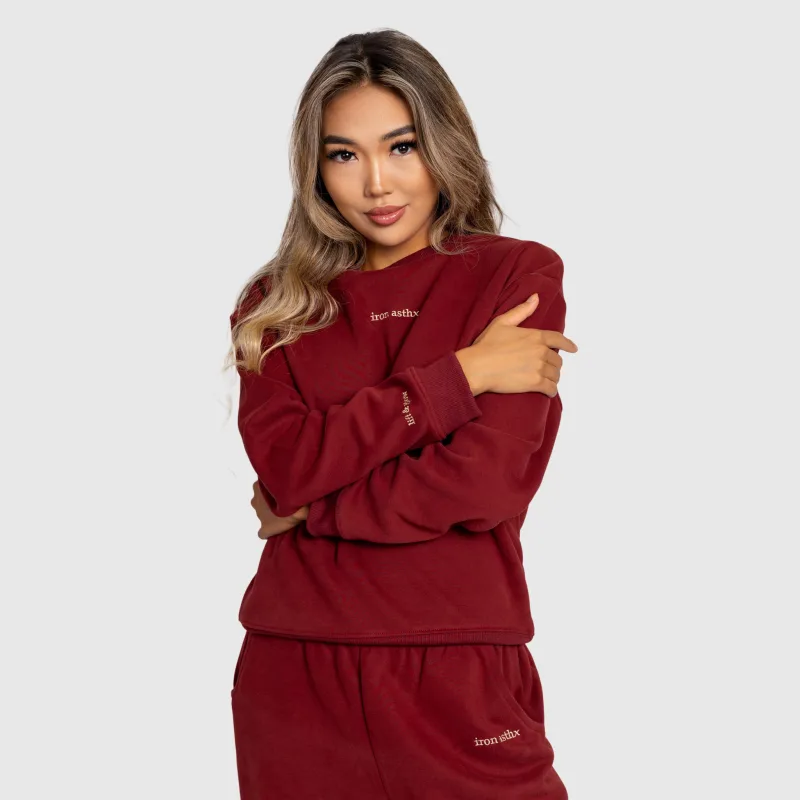 Dámská tepláková souprava Iron Aesthetics Lift & Glow, brick red-2