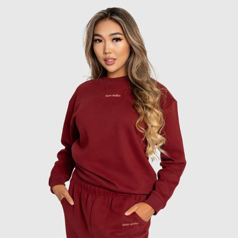 Dámská tepláková souprava Iron Aesthetics Lift & Glow, brick red-5