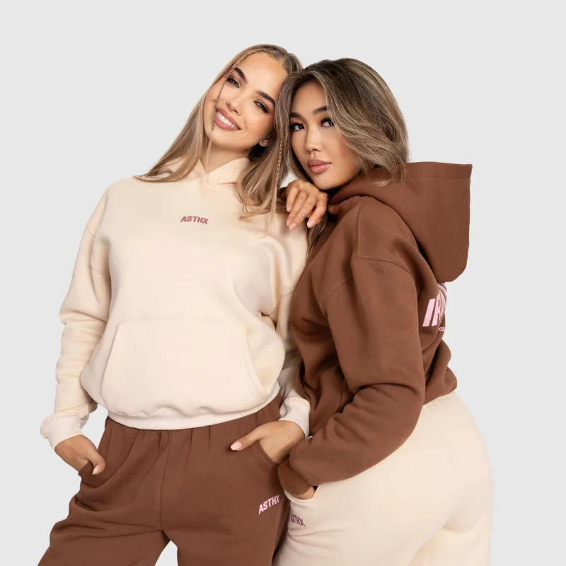 Dámská mikina Iron Aesthetics Fitness Club, hnědá-13