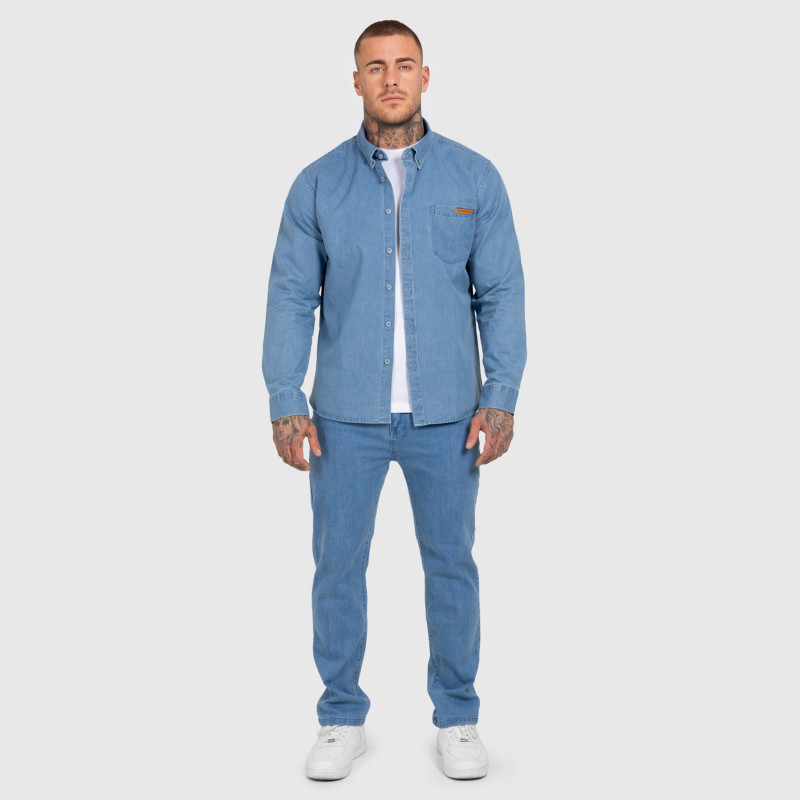 Pánský džínový set Iron Aesthetics Urban, světle modrý