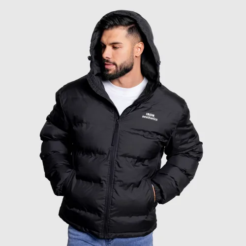 Pánská bunda Iron Aesthetics Zenit Puffer, černá