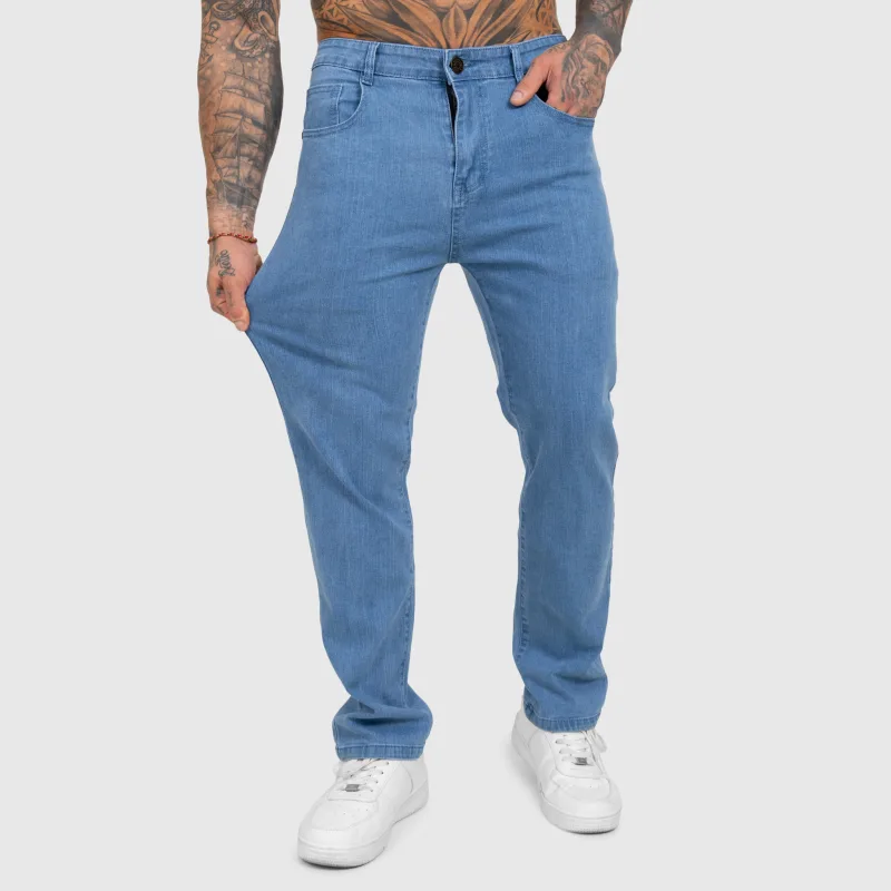 Pánský džínový set Iron Aesthetics Urban, světle modrý-16