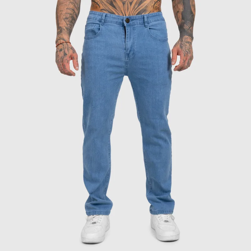 Pánský džínový set Iron Aesthetics Urban, světle modrý-15