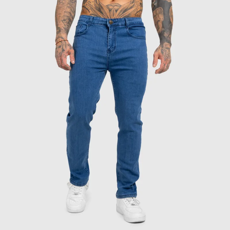 Pánský džínový set Iron Aesthetics Urban, tmavě modrý-12