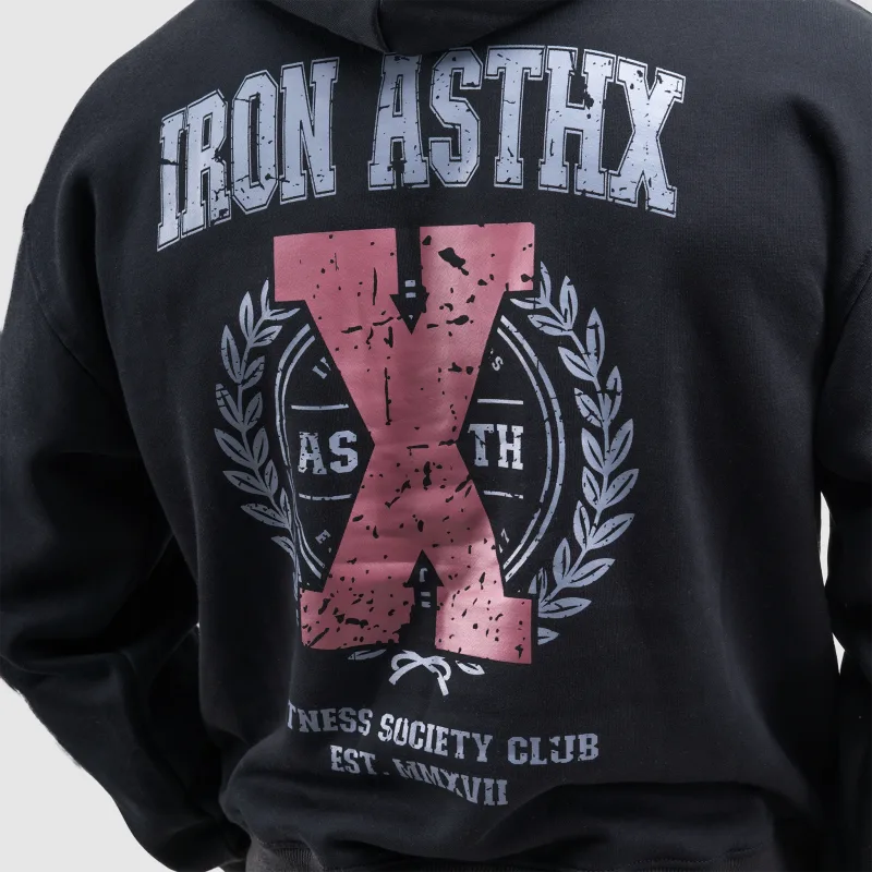 Pánská mikina Iron Aesthetics X-Society, černá-10