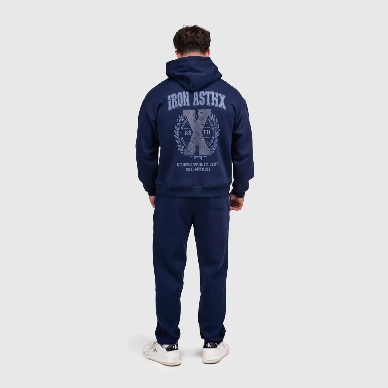 Pánské tepláky Iron Aesthetics X-Society, navy-10