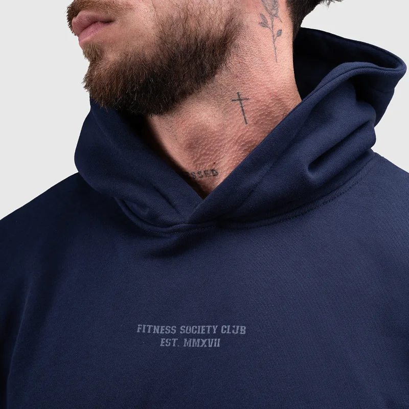 Pánská mikina Iron Aesthetics X-Society, navy-5