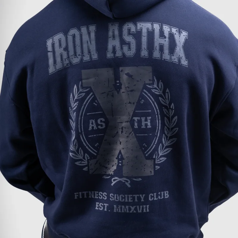 Pánská mikina Iron Aesthetics X-Society, navy-7