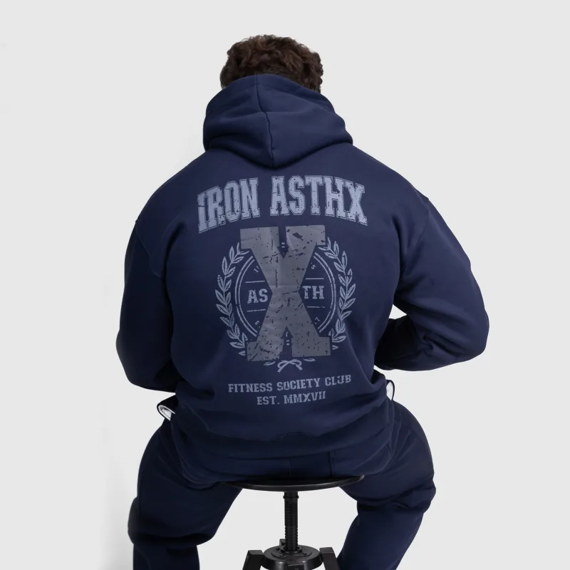 Pánská mikina Iron Aesthetics X-Society, navy-8