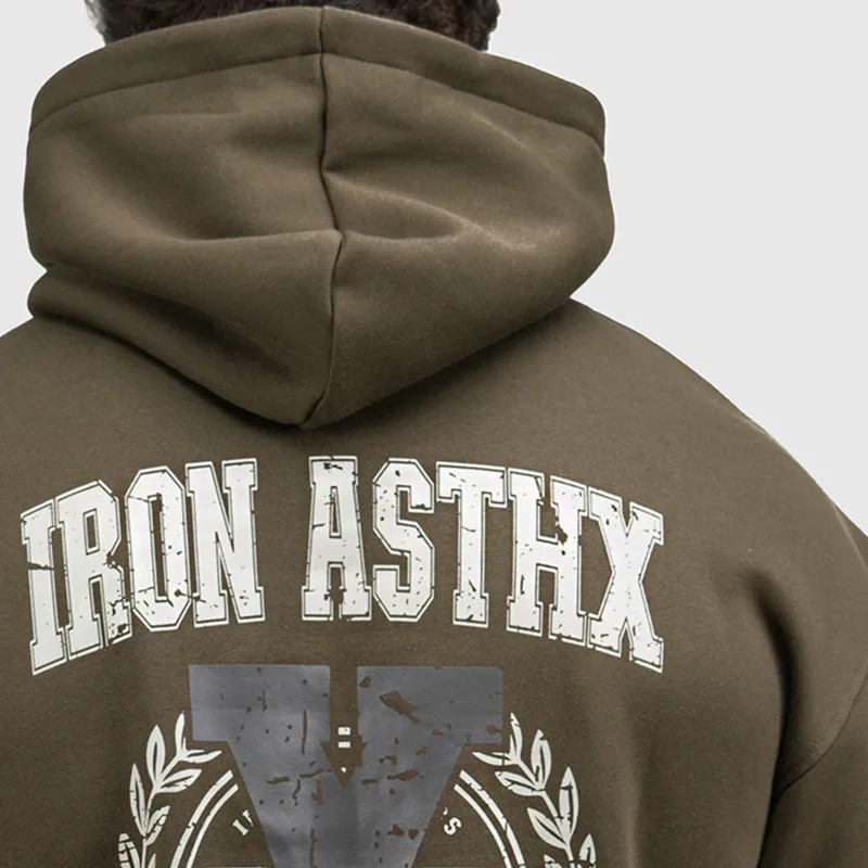 Pánská tepláková souprava Iron Aesthetics X-Society, zelená-10