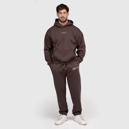Pánská tepláková souprava Iron Aesthetics X-Society, hnědá