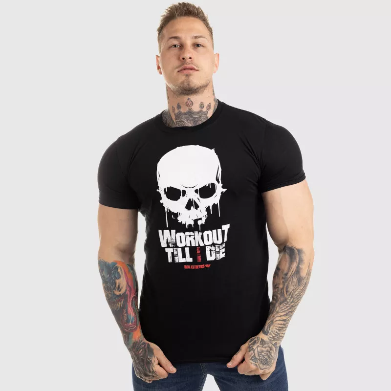 Ultrasoft tričko Workout Till I Die, černé-2