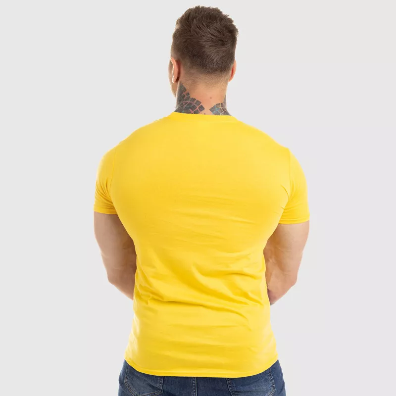 Ultrasoft tričko Workout Till I Die, žluté-5