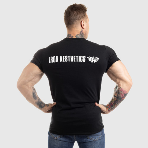 Ultrasoft tričko Iron Aesthetics King of the Gym, černé