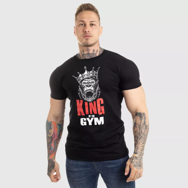 Ultrasoft tričko Iron Aesthetics King of the Gym, černé-5