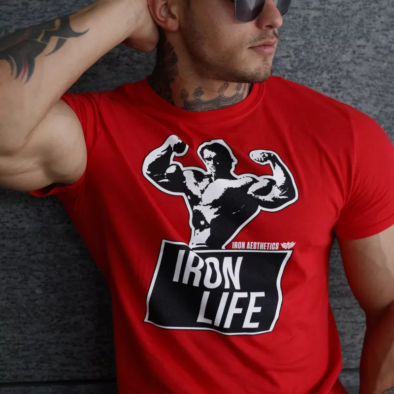 Ultrasoft tričko Iron Life, červené-3