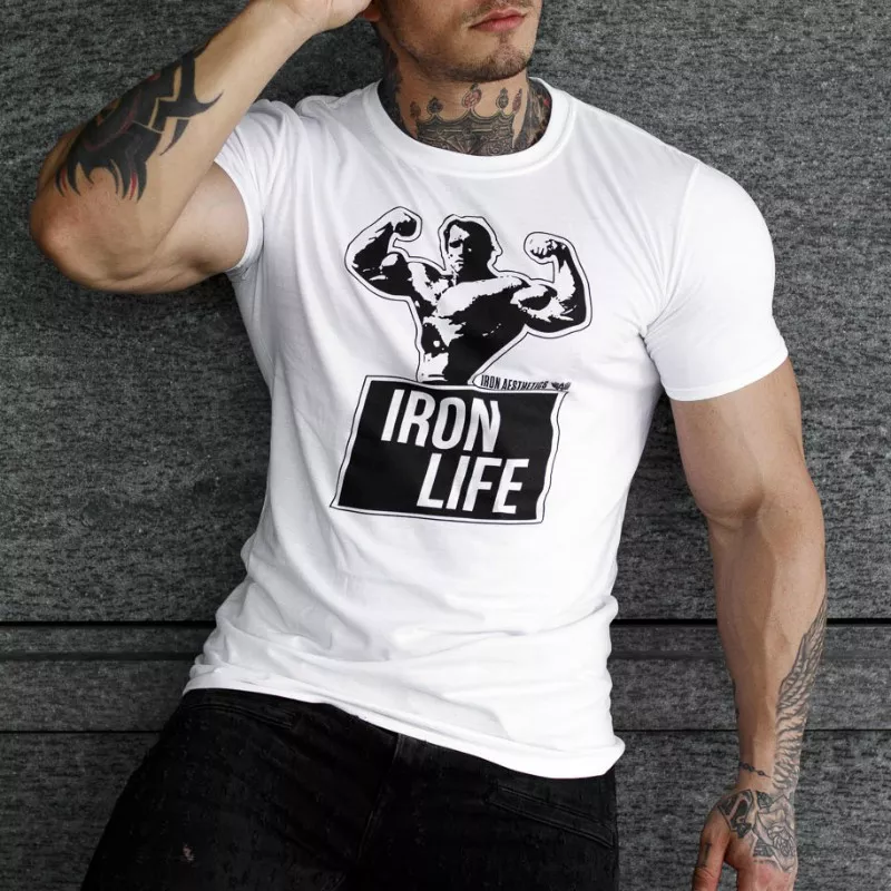 Ultrasoft tričko Iron Life, bílé-1