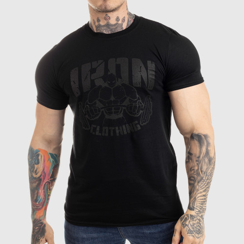 UltraSoft tričko IRON MAN, black on black