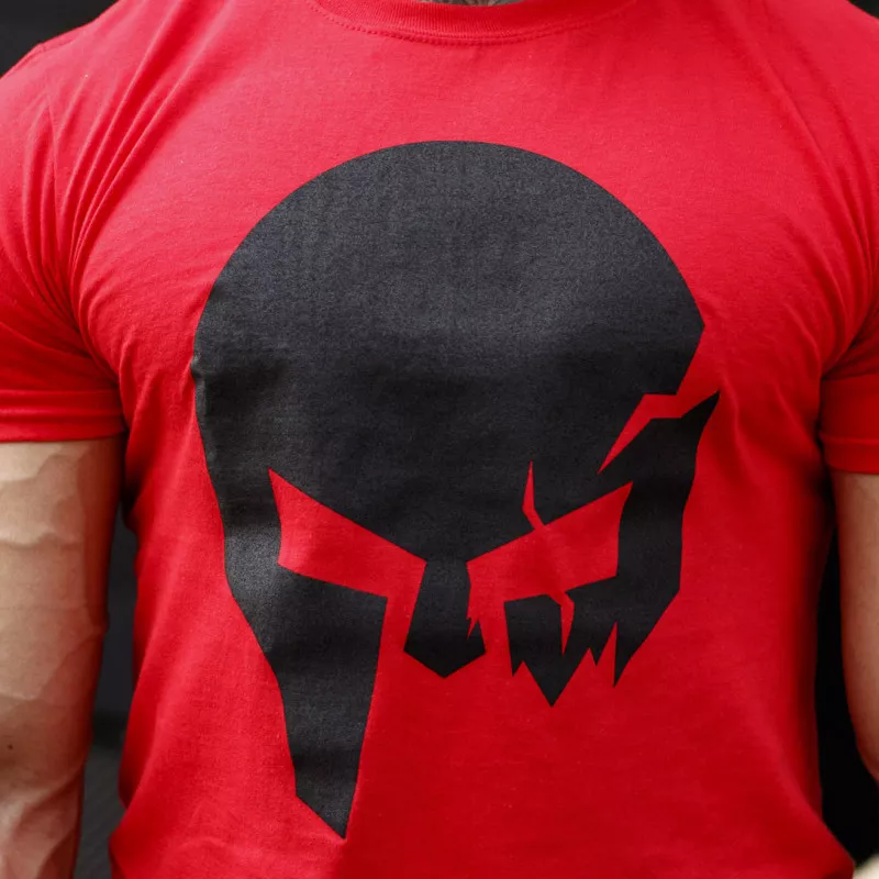 Ultrasoft tričko Iron Aesthetics Skull, červené-5