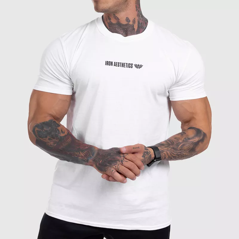 Ultrasoft tričko Iron Aesthetics STRONGMAN, bílé-1