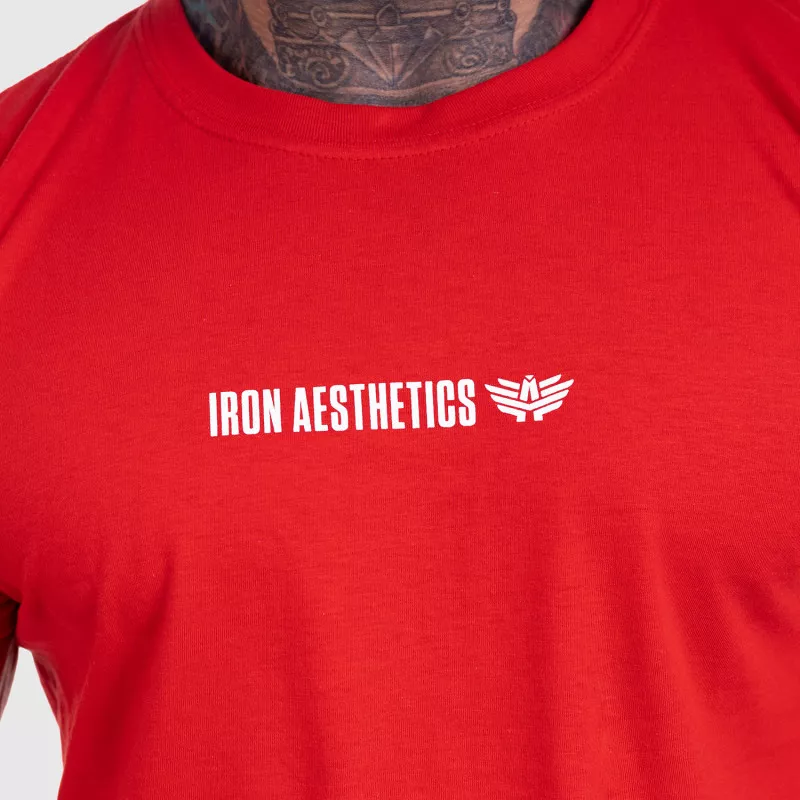 Ultrasoft tričko Iron Aesthetics STRONGMAN, červené-6