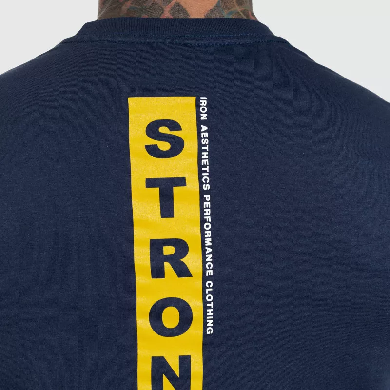 Ultrasoft tričko Iron Aesthetics STRONGMAN, navy-5